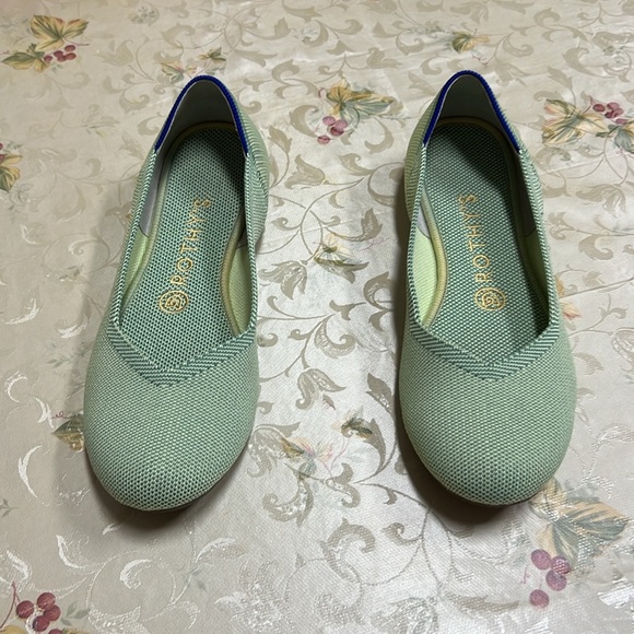 Rothy’s green round toe flats size 7,5 - Picture 2 of 7